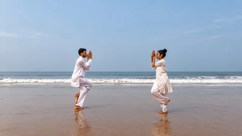 yoga in kerala beach